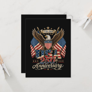 Invitation Anniversaire des 250 ans d'Amérique USA 1776 2026