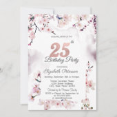 Invitation Anniversaire des 25 ans de Cherry Blossom (Devant)