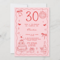 Anniversaire des 30 ans Rétro Espagnol Farfelu Rou