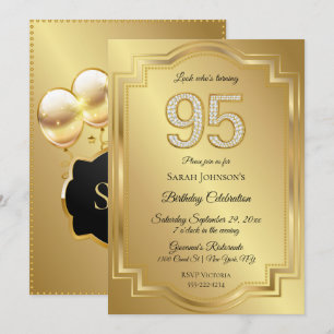 Invitation Anniversaire des 95 ans de Gold & Diamonds