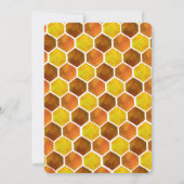 Invitation Anniversaire des abeilles de miel (Dos)