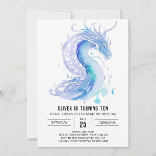 Invitation Anniversaire des ailes enchanteresses du dragon