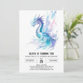 Invitation Anniversaire des ailes et échelles magiques (Debout devant)