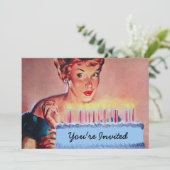 Invitation Anniversaire des années 1950 (Debout devant)