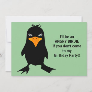 Invitation Anniversaire des Anniversaires d'Angry Birdie