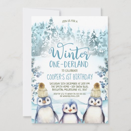 Invitation Anniversaire des Anniversaires des Pingouins de l' (Devant)