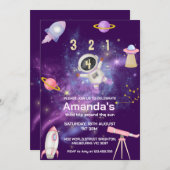 Invitation Anniversaire des astronautes (Devant / Derrière)