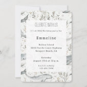 Invitation Anniversaire des baleines gris d'océan (Devant)