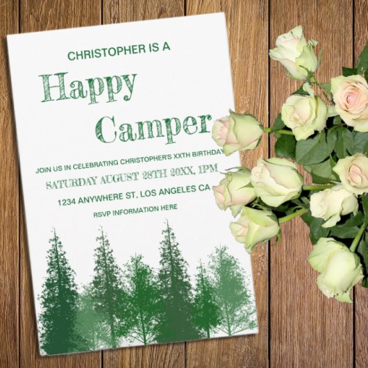 Invitation Anniversaire des bois