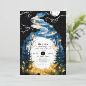 Invitation Anniversaire des bois sur mesure magique (Debout devant)