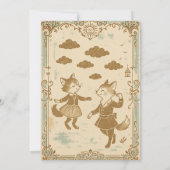 Invitation Anniversaire des bois Whimsical (Dos)