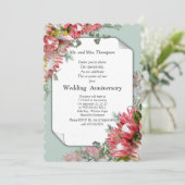 Invitation Anniversaire des Bouquets de fleurs de Fuchsia Pro (Debout devant)