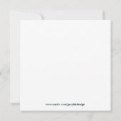 Invitation Anniversaire des bouquets de neige (Dos)