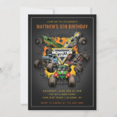 Invitation Anniversaire des camions Monster Jam (Devant)