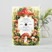 Invitation Anniversaire des champignons magiques Woods (Debout devant)