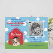 Invitation Anniversaire des chiots (Debout devant)