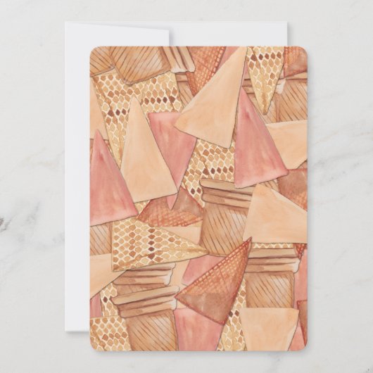 Invitation Anniversaire des cônes de glace (Devant)