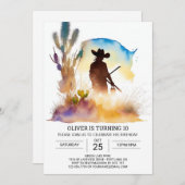 Invitation Anniversaire des Cowboy du Mare Wild West (Devant / Derrière)