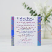 Invitation Anniversaire des Dîners colorés (Debout devant)