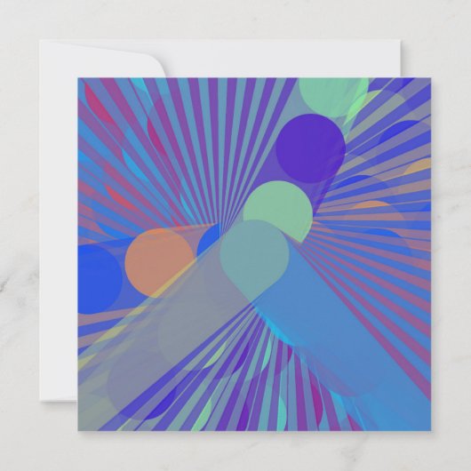 Invitation Anniversaire des Dîners colorés (Dos)