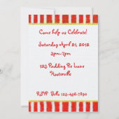 Invitation Anniversaire des éléphants (Dos)