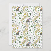 Invitation Anniversaire des enfants de la Saint-Patrick vert (Dos)