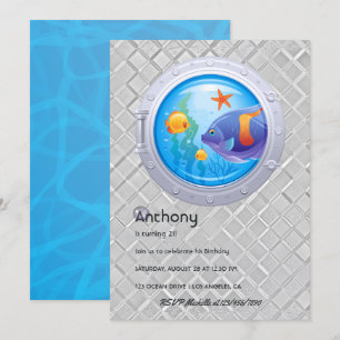 Invitation Anniversaire des enfants nautiques