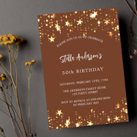 Anniversaire des étoiles d'or brun