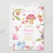 Invitation Anniversaire des fées dorées modifiable (Devant)