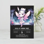 Invitation Anniversaire des fées Pastel Enchanted (Debout devant)
