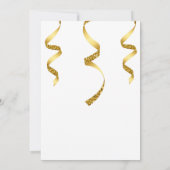 Invitation Anniversaire des femmes en talons d'or et champagn (Dos)