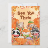 Invitation Anniversaire des forêts d'automne (Dos)