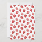 Invitation Anniversaire des Fraises Rouges (Dos)