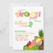 Invitation Anniversaire des Frutti Twotti (Devant)