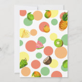 Invitation Anniversaire des Frutti Twotti (Dos)