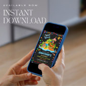 Invitation Anniversaire des glissières colorées | Soirée