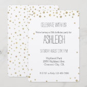 Invitation Anniversaire des Gold Stars (Devant / Derrière)