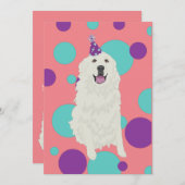 Invitation Anniversaire des Grands Pyrénées sur mesure (Devant / Derrière)