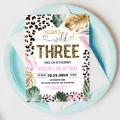 Invitation Anniversaire Des Jeunes Filles Et Trois Empreintes