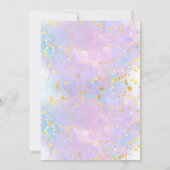 Invitation Anniversaire des jeunes mariés et roses (Dos)