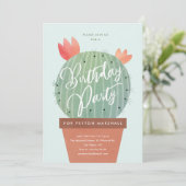 Invitation Anniversaire des Modern Cactus Kids (Debout devant)