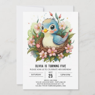 Invitation Anniversaire des oiseaux chanteurs