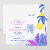 Invitation Anniversaire des palmiers en mouvement (Devant / Derrière)