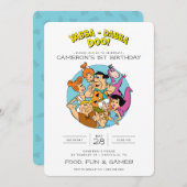 Invitation Anniversaire des Pierrafeu (Devant / Derrière)