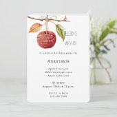 Invitation Anniversaire des pommes rouges (Debout devant)