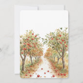 Invitation Anniversaire des pommes rouges (Dos)