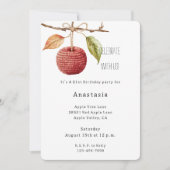 Invitation Anniversaire des pommes rouges (Devant)