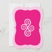 Invitation Anniversaire des princes roses de couronne (Dos)