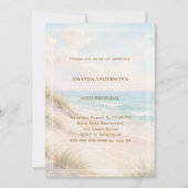 Invitation Anniversaire d'été sur la côte plage (Devant)
