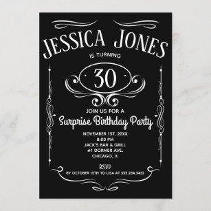 Invitations Faire Part Cartes Anniversaire Whiskey Zazzle Be